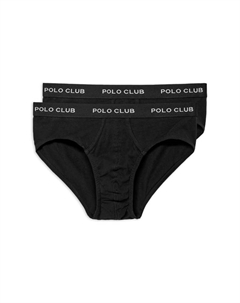 Трусы боксеры 2 tlg. Set: Slips, черный Polo club