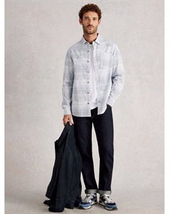 Футболка Finsbury Cotton Regular Fit с принтом, Blue White stuff