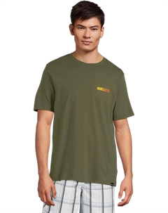 Мужская кофта с короткими рукавами и градиентом Папоротник, Charcoal Fern Hurley