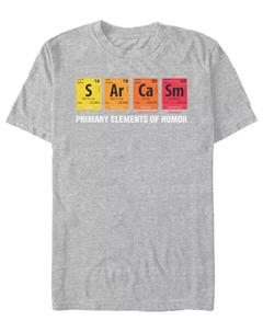 Мужская футболка Elements of Humor с коротким рукавом, серый Fifth sun