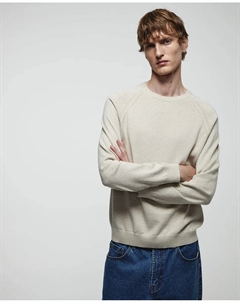 Джемпер с круглым вырезом, светло-бежевый Сфера