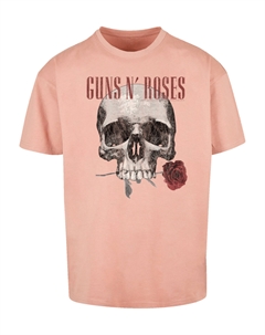Футболка Guns 'n' Roses Flower Skull Rock Musik Band, цвет amber F4nt4stic