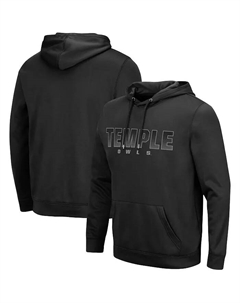 Мужская худи Black Temple Owls Blackout 3.0 Pullover черного цвета Colosseum
