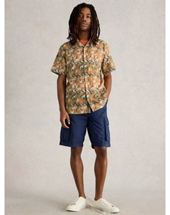 Hayle рубашка Regular Fit из льняной смеси с цветочным принтом, Green/Multi White stuff