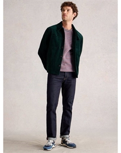 Хлопковая куртка в стиле Trucker, Emerald Green White stuff