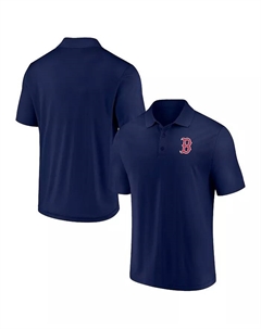 Мужская поло с основным логотипом Boston Red Sox в синем цвете Fanatics