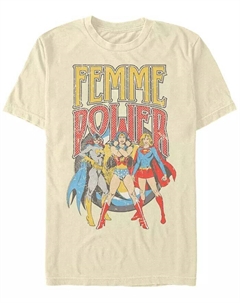Мужская футболка DC с короткими рукавами «Лига справедливости Femme Power» Fifth sun