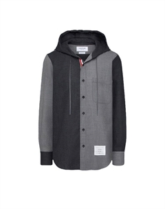 Рубашка Hooded Straight Fit Long-Sleeve Shirt 'Tonal Grey' Thom browne
