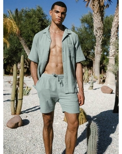 Хлопковая рубашка с коротким рукавом, Khaki Chelsea peers