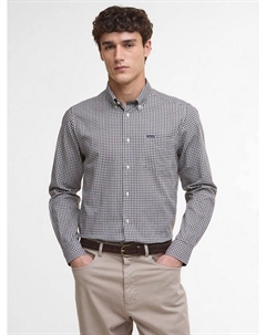 Хлопковая рубашка Padshaw в стиле тайлорд фит с рисунком в клетку, Dark Oak Barbour