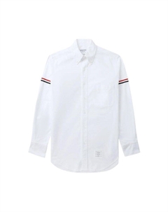 Рубашка Classic Long-Sleeve Button Down Point Shirt with GG Armband In Oxford 'White' Thom browne