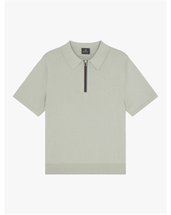 Хлопковая поло с молнией Regular Fit, Grey Paul smith