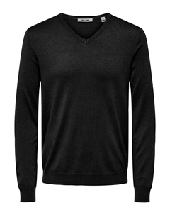 Мужские джемперы с длинным рукавом, обычного кроя, черный Only & sons