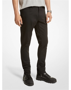 Брюки Parker узкого кроя из эластичного твила, черный Michael kors