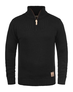 Пуловер Troyer, черный Solid