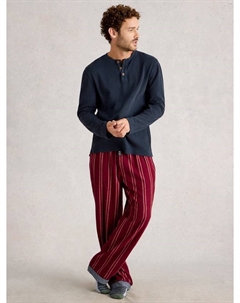 Хлопковая пижама-хенли, Dark Navy White stuff