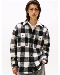 Oversized рубашка в клетку от Tommy Jeans, Black/Multi Tommy hilfiger