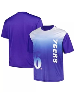 Мужская футболка Philadelphia 76ers Big and Tall с сублимационным принтом Fanatics