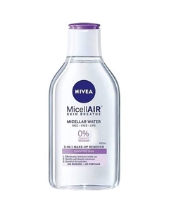 Мицеллярная вода Micelair Sensitive Skin 400ml Nivea