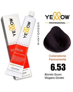 Краска для волос Alfaparf Color Permanent 6.53 - 100ml Yellow