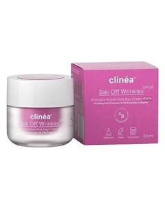 Крем для лица Clinea Clinea Bak Off Wrinkles Rich Spf20 Anti-Aging Day Cream Velvet Texture 50ml Clinéa