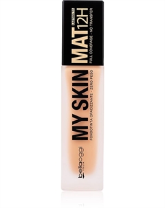 Тональная основа My Skin Mat с матирующим эффектом 12 часов, atspalvis neutral rosy 30 мл Bellaoggi