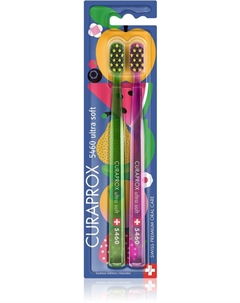 Зубные щетки Juicy лимитированной серии 5460 ультрамягкие, 2 шт Curaprox