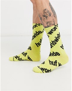 Желтые носки Huf