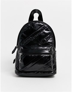 Черный стеганый рюкзак с логотипом Juicy couture