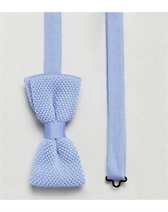 Голубой трикотажный галстук бабочка Wedding Noose & monkey
