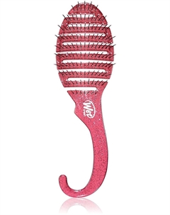 Расческа для волос с блестками для душа, розовая, pink Wet brush