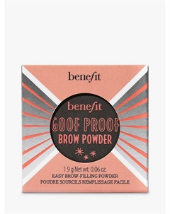 Пудра для бровей Goof Proof, 6 Cool Soft Black Benefit