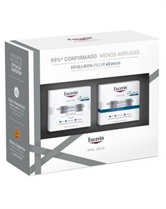 Hyaluron Filler Box Дневной крем для сухой кожи 50 мл + ночной крем 50 мл Eucerin