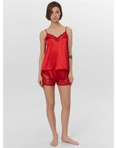 Пижама женская красная с кружевом Mark formelle