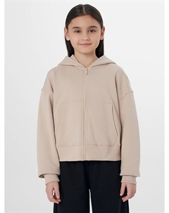 Толстовка для девочек бежевая на молнии Mark formelle
