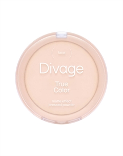 Пудра для лица TRUE COLOR компактная с матовым финишем тон 02 Ivory Divage