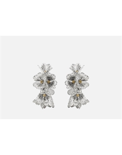 Серьги FLORA bicolor 2 шт Attribute shop