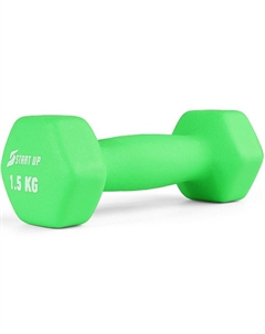 Гантель неопреновая 1,5 кг HY-D-021 зеленый Start up
