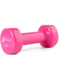 Гантель виниловая 1 кг HY-D-041 розовый Start up
