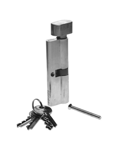 Механизм цилиндровый хром 5-pin 90 мм тип ключ-защелка Зубр