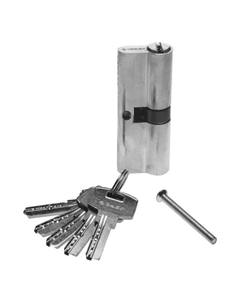 Механизм цилиндровый хром 6-pin 90 мм Зубр