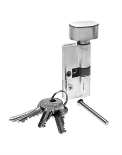 Механизм цилиндровый хром 5-pin 60 мм Зубр