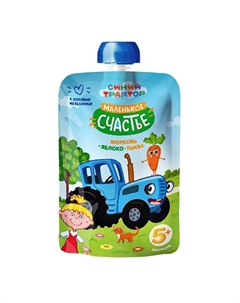 Пюре морковь, яблоко, тыква 90 г Синий трактор