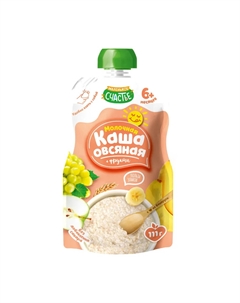 Каша молочная овсяная с фруктами 111 г Маленькое счастье