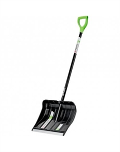 Лопата для уборки снега, полипропилен, 455х345х1330 мм, алюминиевый черенок, BASE// Palisad