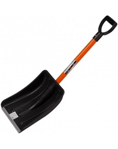 Лопата для уборки снега полипропиленовая, 275х365х790 мм, стальной черенок, Россия// Stels