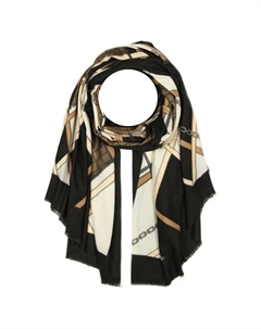 Палантин из смесовой шерсти с принтом Mellizos