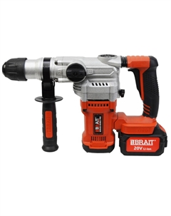 Перфоратор аккумуляторный BCRH26-4DUBLV PRO 21.01.254.087, АКБ 2*4АН, З/У 2.4А, 0-4350 уд/мин Brait