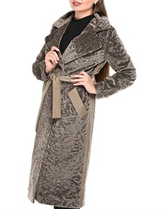 Женское пальто из текстиля с воротником без отделки Мосмеха