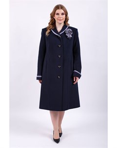 Женское пальто из текстиля с воротником отделка без отделки Мосмеха